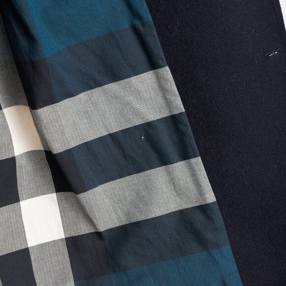 Burberry Brit Navy Wool-Blend Double-Breasted Peacoat - Picture 10 of 15